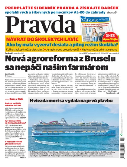 E-magazín Denník Pravda 1. 9. 2025 - OUR MEDIA SR a. s.