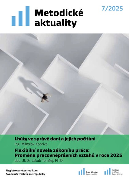 E-magazín Metodické aktuality Svazu účetních č. 7/2025 - Svaz účetních České republiky, z. s.