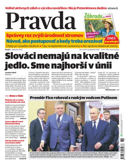 E-magazín Denník Pravda 3.9.2025 - OUR MEDIA SR a. s.