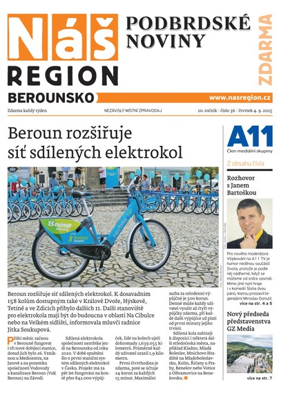 E-magazín Náš Region - Berounsko 36/2025 - A 11 s.r.o.