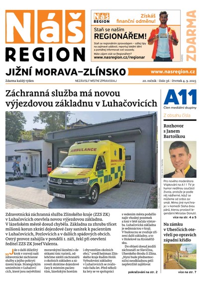 E-magazín Náš Region - Jižní Morava/Zlínsko 36/2025 - A 11 s.r.o.