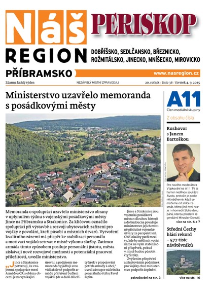E-magazín Náš Region - Příbramsko 36/2025 - A 11 s.r.o.