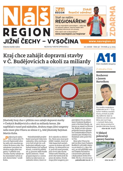 E-magazín Náš Region - Vysočina 36/2025 - A 11 s.r.o.
