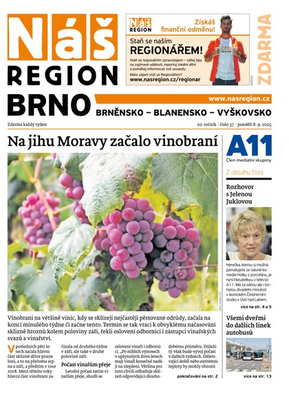 E-magazín Náš Region - Brno 37/2025 - A 11 s.r.o.
