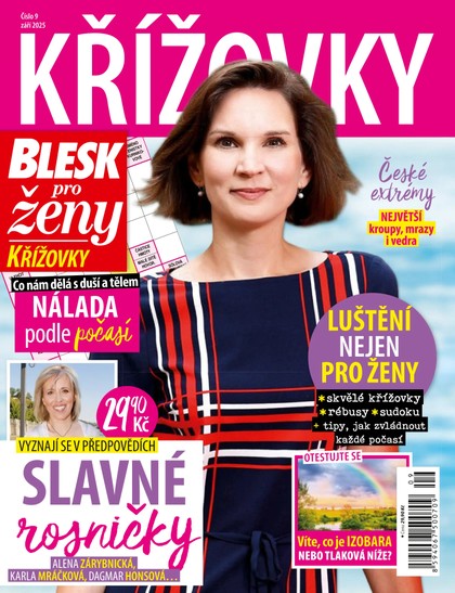E-magazín BLESK PRO ŽENY KŘÍŽOVKY - 9/2025 - CZECH NEWS CENTER a. s.
