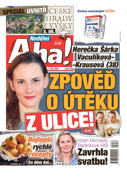 E-magazín NEDĚLNÍ AHA! - 07.09.2025 - CZECH NEWS CENTER a. s.