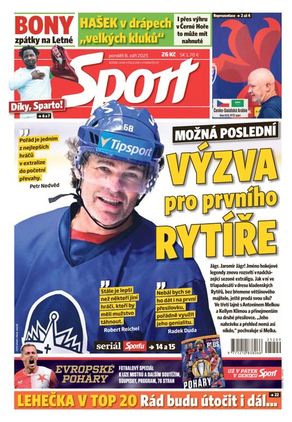 E-magazín Sport - 08.09.2025 - CZECH NEWS CENTER a. s.