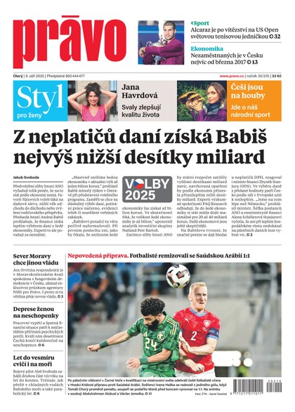E-magazín Deník Právo - 9.9.2025 - Borgis, a.s.