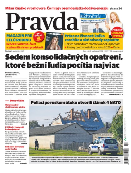 E-magazín Denník Pravda 11. 9. 2025 - OUR MEDIA SR a. s.