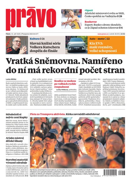 E-magazín Deník Právo - 12.9.2025 - Borgis, a.s.