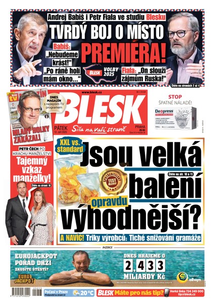 E-magazín Blesk - 12.09.2025 - CZECH NEWS CENTER a. s.
