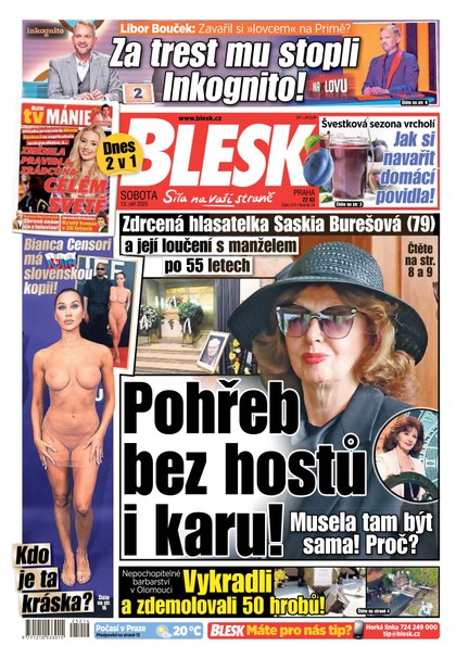 E-magazín Blesk - 13.09.2025 - CZECH NEWS CENTER a. s.