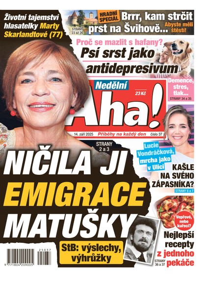 E-magazín NEDĚLNÍ AHA! - 14.09.2025 - CZECH NEWS CENTER a. s.