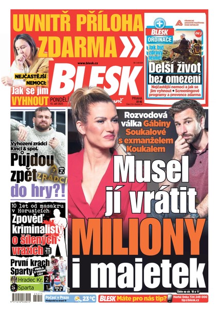 E-magazín Blesk - 15.09.2025 - CZECH NEWS CENTER a. s.