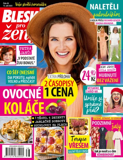 E-magazín BLESK PRO ŽENY - 38/2025 - CZECH NEWS CENTER a. s.