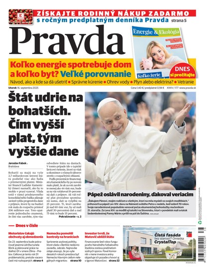 E-magazín Denník Pravda 16. 9. 2025 - OUR MEDIA SR a. s.