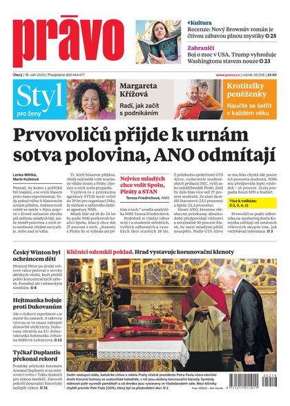E-magazín Deník Právo - 16.9.2025 - Borgis, a.s.