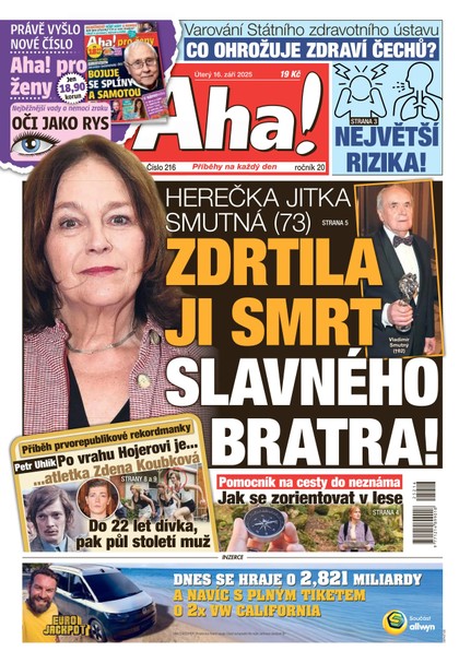 E-magazín AHA! - 16.09.2025 - CZECH NEWS CENTER a. s.