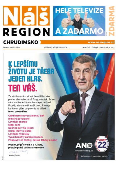 E-magazín Náš Region - Chrudimsko 38/2025 - A 11 s.r.o.