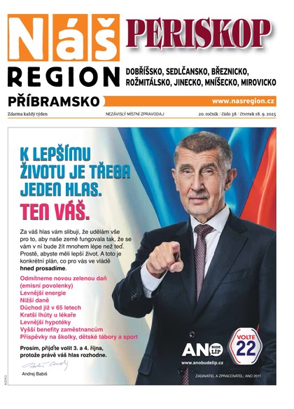 E-magazín Náš Region - Příbramsko 38/2025 - A 11 s.r.o.