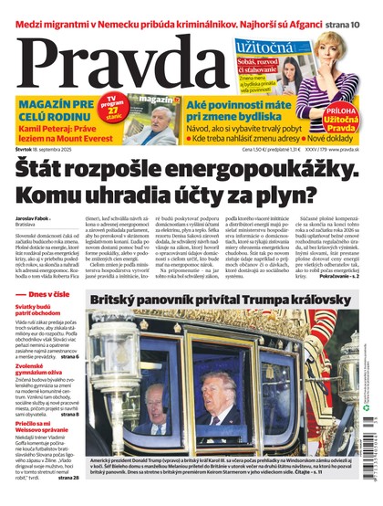 E-magazín Denník Pravda 18. 09. 2025 - OUR MEDIA SR a. s.