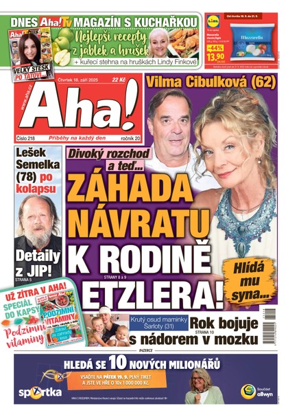 E-magazín AHA! - 18.09.2025 - CZECH NEWS CENTER a. s.