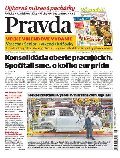 E-magazín Denník Pravda 19. 9. 2025 - OUR MEDIA SR a. s.