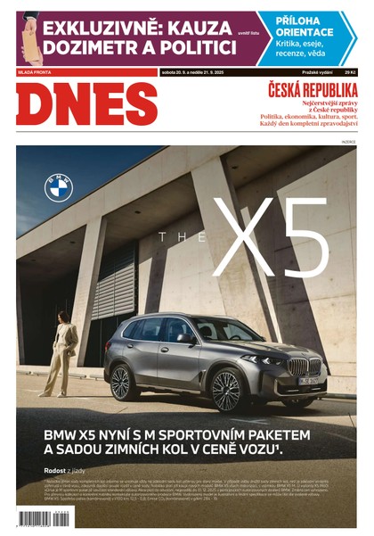 E-magazín MF DNES - 20.09.2025 - MAFRA, a.s.