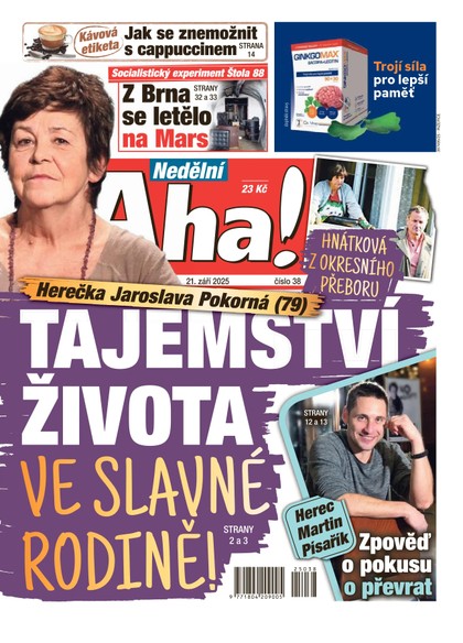 E-magazín NEDĚLNÍ AHA! - 21.09.2025 - CZECH NEWS CENTER a. s.
