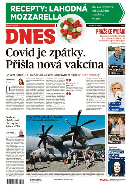 E-magazín MF DNES - 22.09.2025 - MAFRA, a.s.