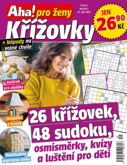 E-magazín Aha! pro ženy křížovky 9/2025 - CZECH NEWS CENTER a. s.