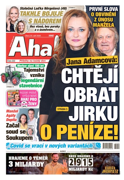 E-magazín AHA! - 23.09.2025 - CZECH NEWS CENTER a. s.