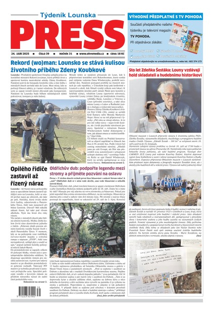 E-magazín Lounský Press 39/25 - Ohře Media