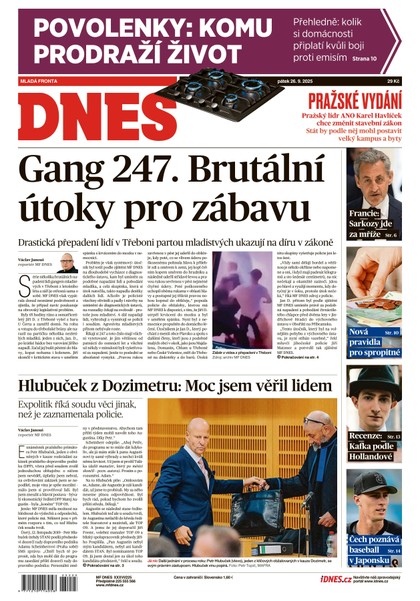 E-magazín MF DNES - 26.09.2025 - MAFRA, a.s.