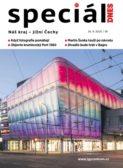 E-magazín Magazín DNES Speciál Jižní Čechy - 26.09.2025 - MAFRA, a.s.