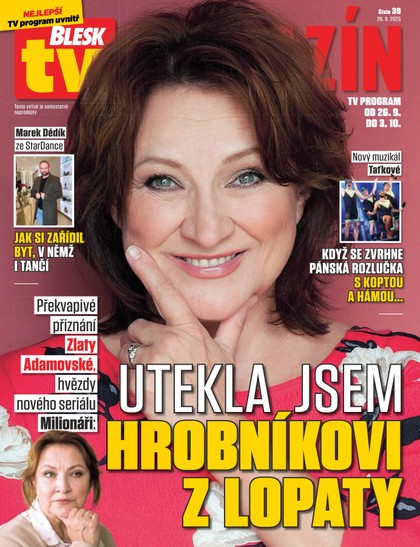E-magazín Blesk Tv magazín - 26.09.2025 - CZECH NEWS CENTER a. s.