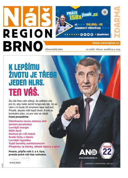 E-magazín Náš Region - Brno 40/2025 - A 11 s.r.o.
