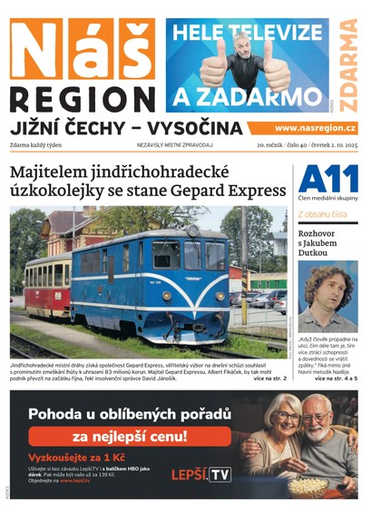 E-magazín Náš Region - Jižní Čechy 40/2025 - A 11 s.r.o.