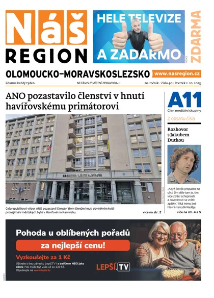 E-magazín Náš Region - Olomoucko/Moravskoslezsko 40/2025 - A 11 s.r.o.