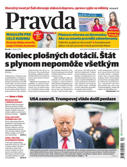 E-magazín Denník Pravda 2. 10. 2025 - OUR MEDIA SR a. s.