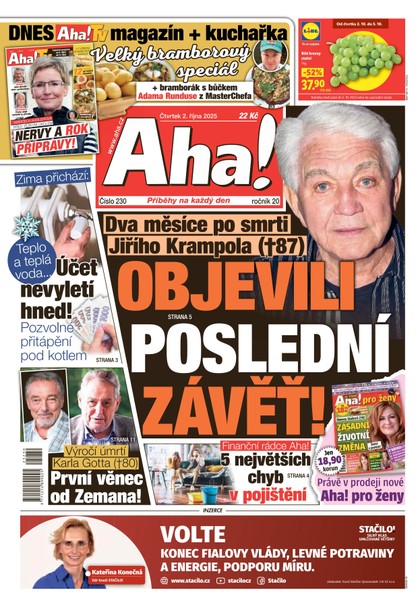 E-magazín AHA! - 02.10.2025 - CZECH NEWS CENTER a. s.