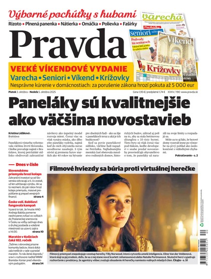 E-magazín Denník Pravda 3. 10. 2025 - OUR MEDIA SR a. s.