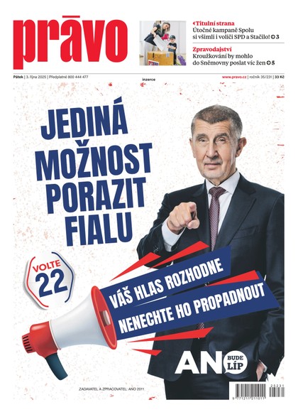 E-magazín Deník Právo - 3.10.2025 - Borgis, a.s.