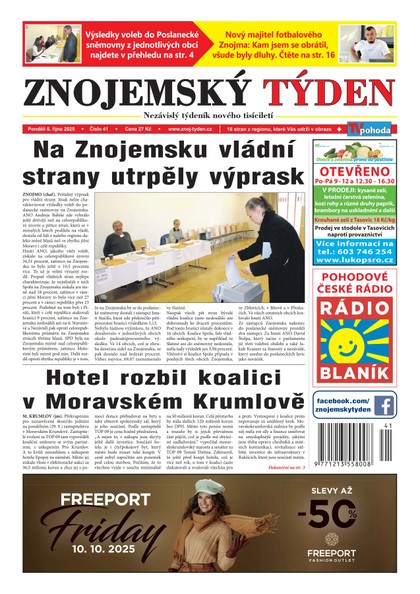 E-magazín Znojemský týden 41/2025 - Znojemský týden