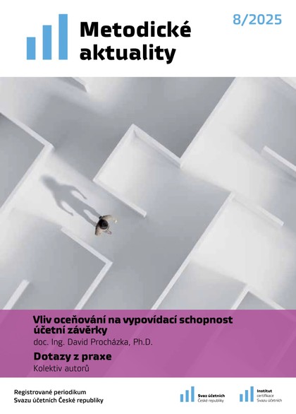 E-magazín Metodické aktuality Svazu účetních č. 8/2025 - Svaz účetních České republiky, z. s.