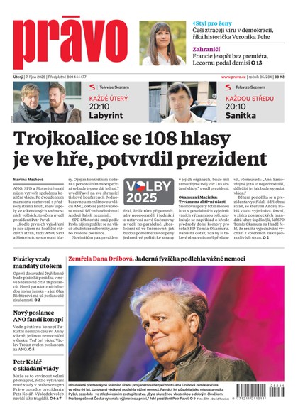E-magazín Deník Právo - 7.10.2025 - Borgis, a.s.