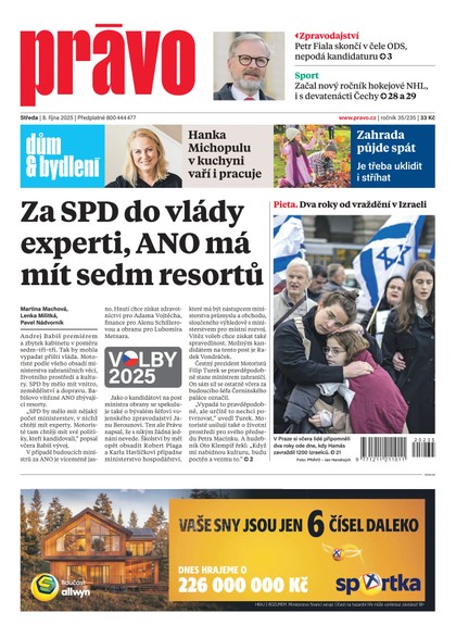 E-magazín Deník Právo - 8.10.2025 - Borgis, a.s.