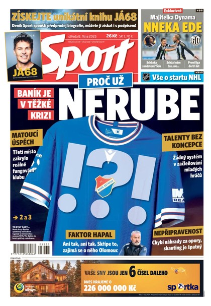 E-magazín Sport - 08.10.2025 - CZECH NEWS CENTER a. s.