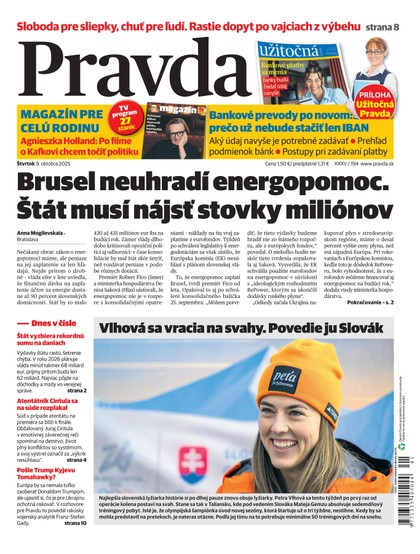 E-magazín Denník Pravda 9. 10. 2025 - OUR MEDIA SR a. s.