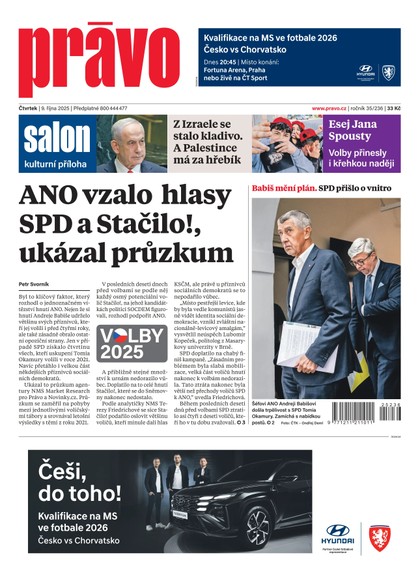 E-magazín Deník Právo - 9.10.2025 - Borgis, a.s.